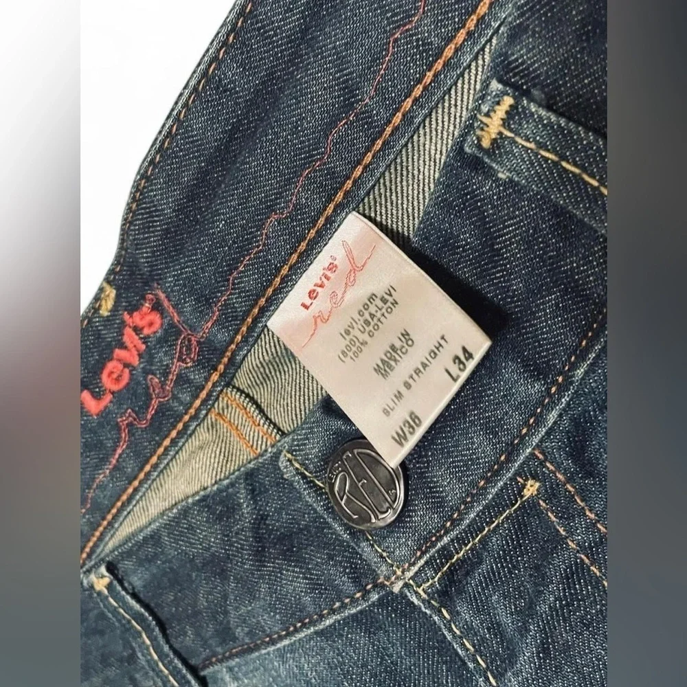 Levi's Slim Straight Blue Jeans Classic Fit